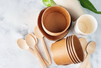 Sustainable cups and spoons