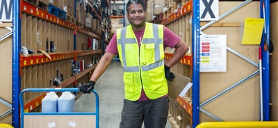 Picking Customer Orders In The Comax Warehouse In Hampshire In The UK