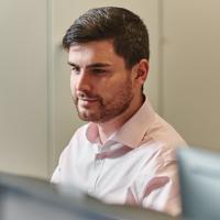 Bunzl Office worker at computer