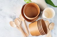 Sustainable cups and spoons
